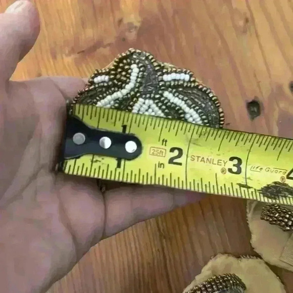 Pumpkin Beaded Napkin Holder Rings Fall Halloween Thanksgiving - Picture 3 of 4